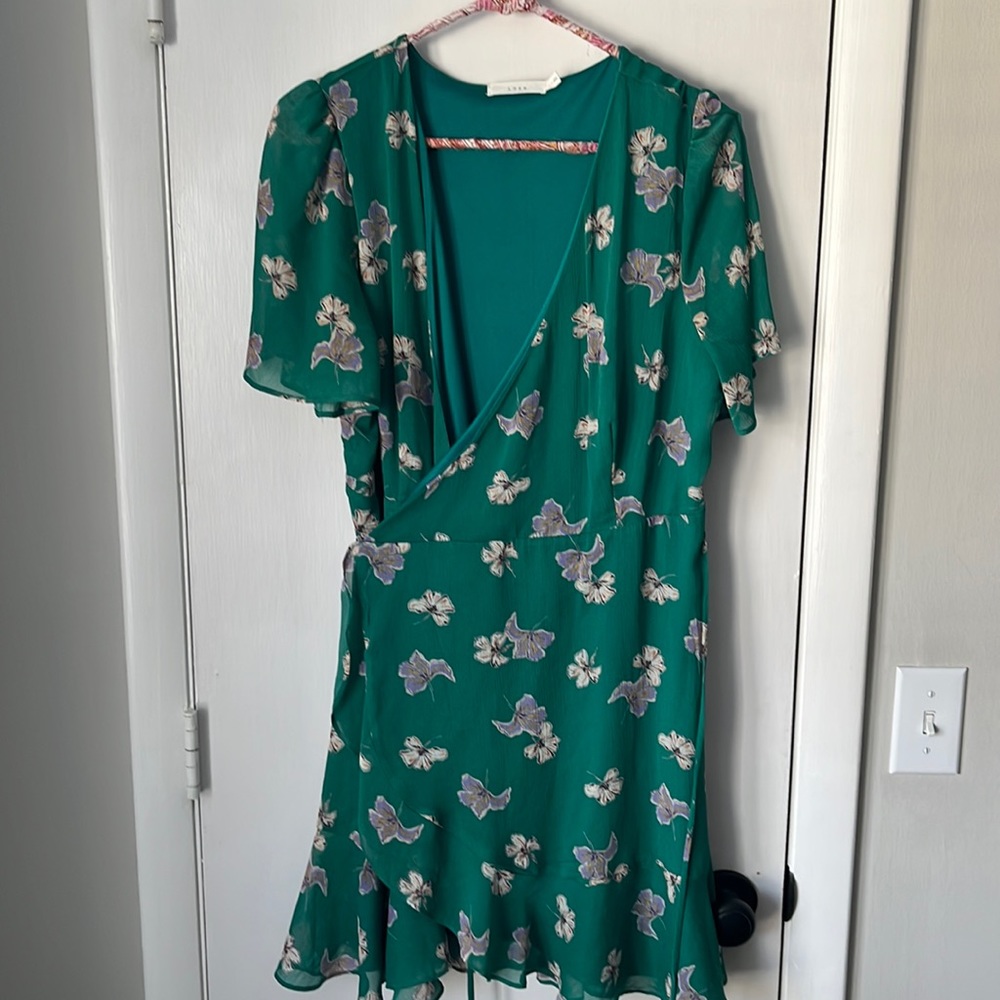 NWOT Lush Wrap Dress